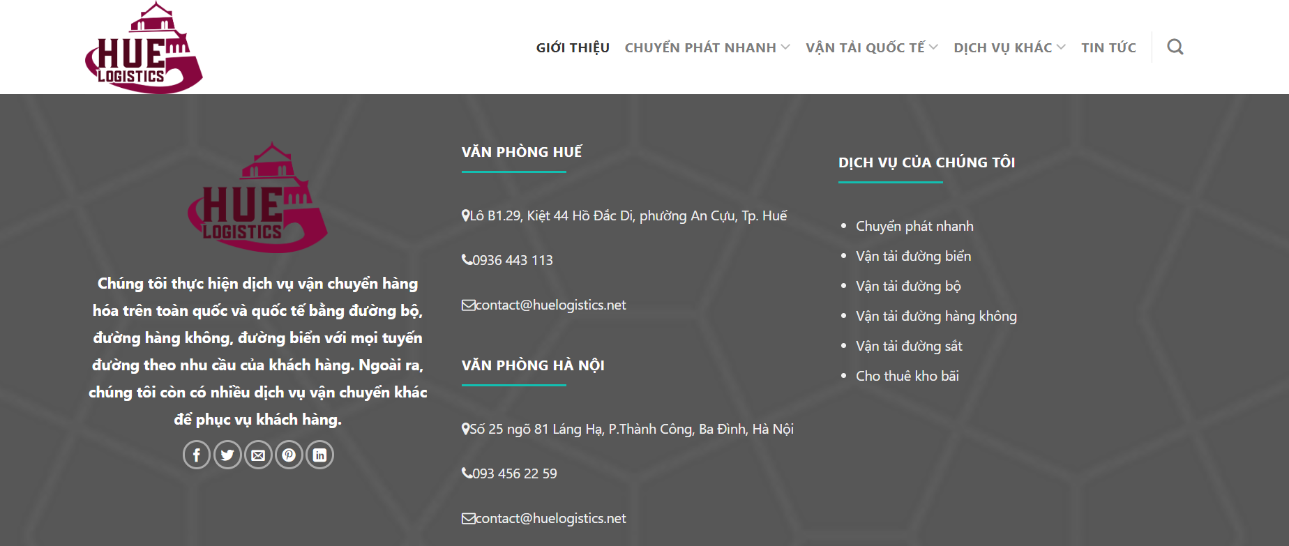 HueLogistics: Cung Cấp Giải Pháp Logistics Toàn Diện, An Toàn và Tối Ưu Chi Phí