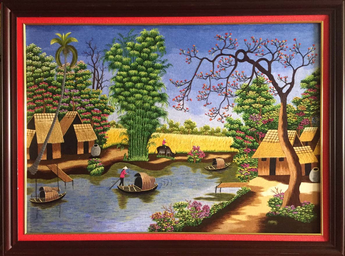 Dịch Vụ Gửi Tranh Thêu Tay Từ Huế Đi Mỹ – An Toàn, Nhanh Chóng